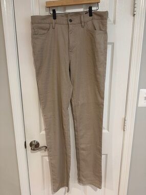 Banana Republic Men's Tan Linen Traveler Casual Pants